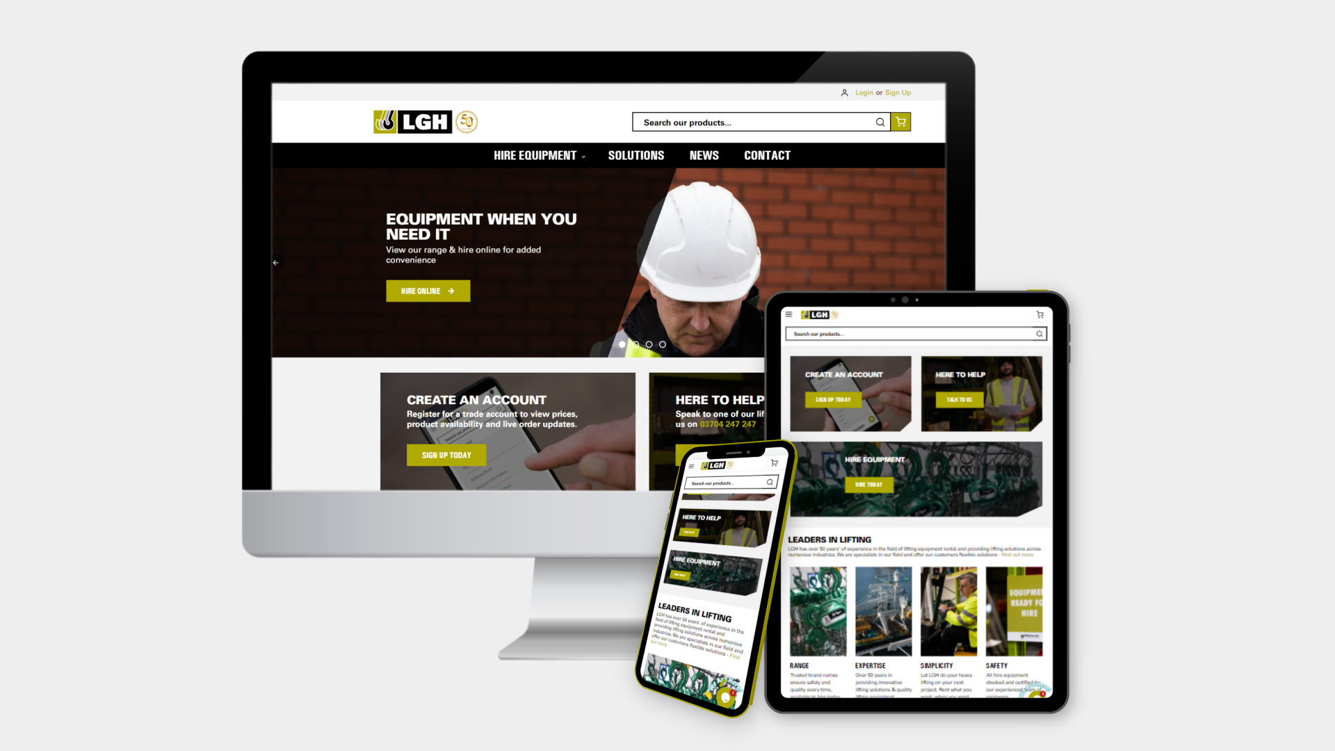  LGH Launches its New E-Commerce Site for Equipment Rental